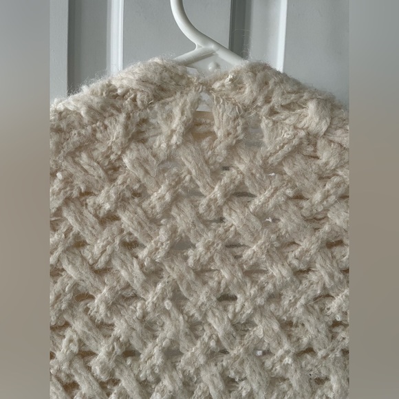 American Vintage Cloud-Like Ivory Open Cardigan M/L - Picture 4 of 9